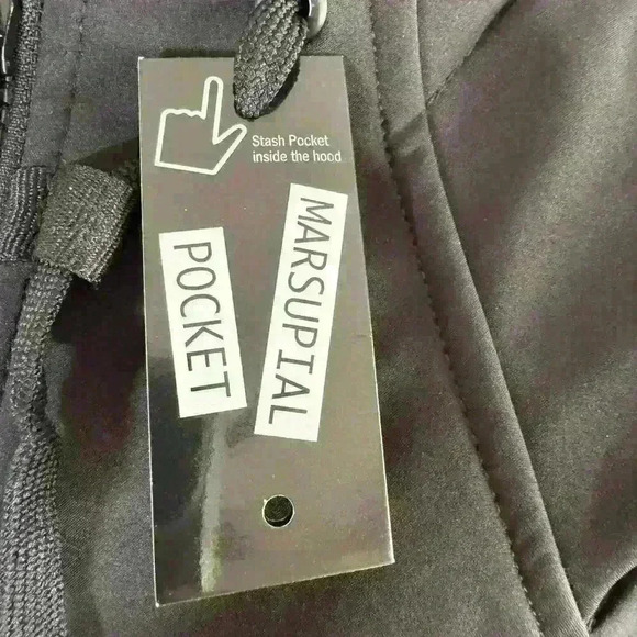 CG Habitats Standard Tech Zip Hoodie Jacket Black NWT Women Size Small - Picture 7 of 13